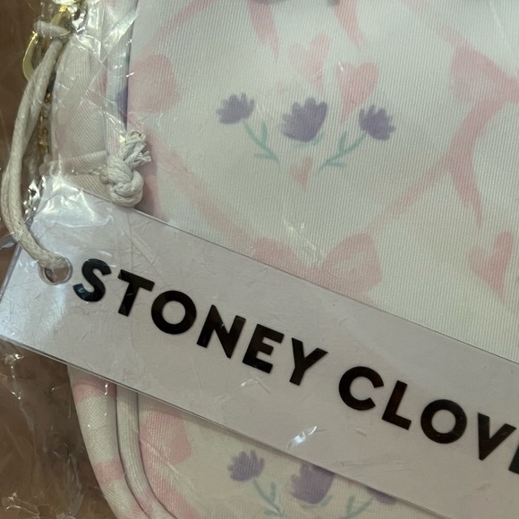 🌟NWT🌟STONEY CLOVER LANE🌟SOLD OUT🌟RARE🌟Small Pouch in HIGH TEA SUGAR CUBE - Picture 4 of 7